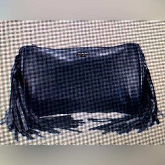 Authentic PRADA Black Cervo Fringe Clutch - Picture 12 of 12